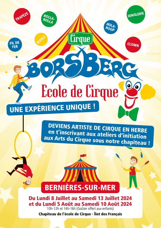 CIRQUE BORSBERG - initiation arts du cirque